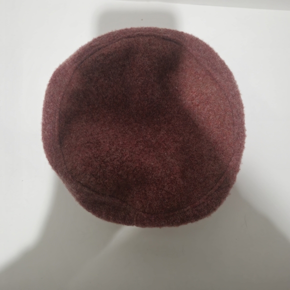 Shred Alert Vintage Red Wool Ethnic Winter Hat Colorful Embroidered Boho 7" Band - Picture 6 of 9